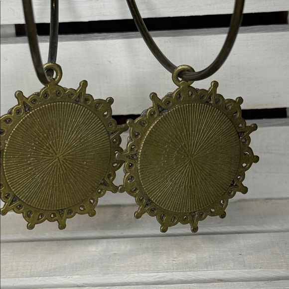 Keep It Gypsy Hoop Earrings with Iridescent Rhinestones - Picture 5 of 9